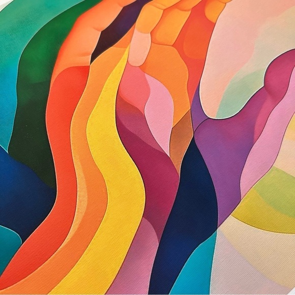 Colorful Mercy Christian Art Print, 12”x18” Wrapped Canvas - Picture 7 of 7